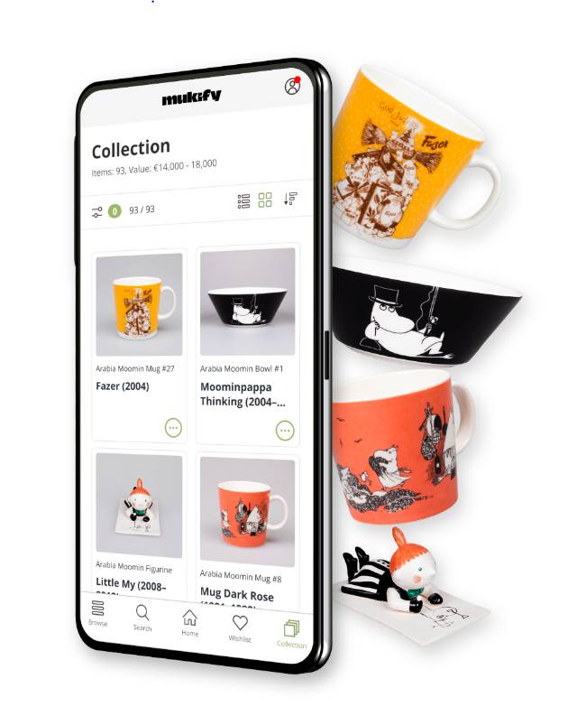 Mukify app for Moomin collectors
